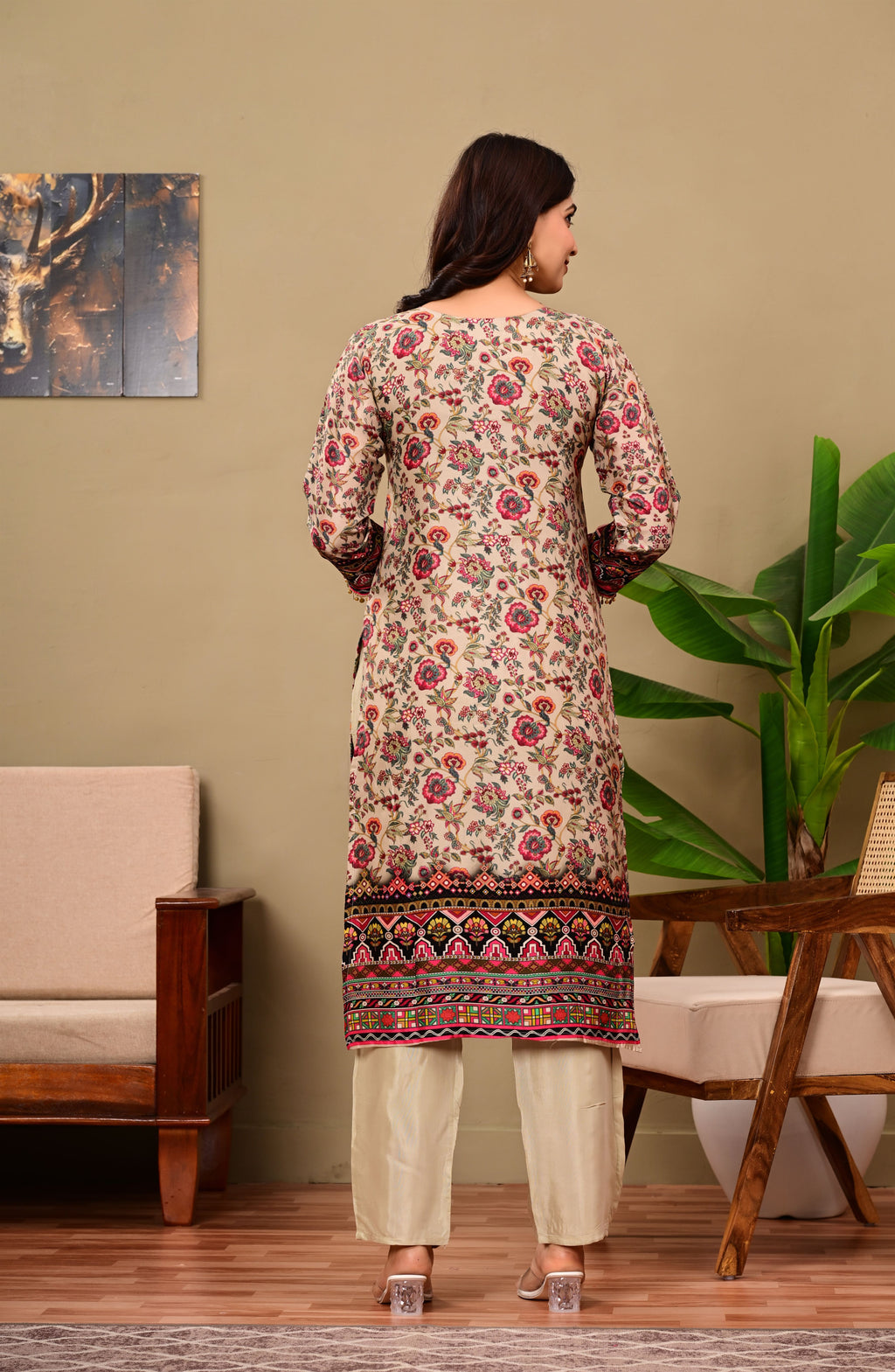 Pakistani Panel work designed suit set